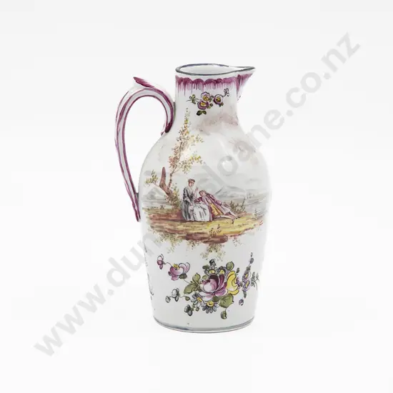 Late C18th French Veuve Perrian Marseille Faience Oil Carafe