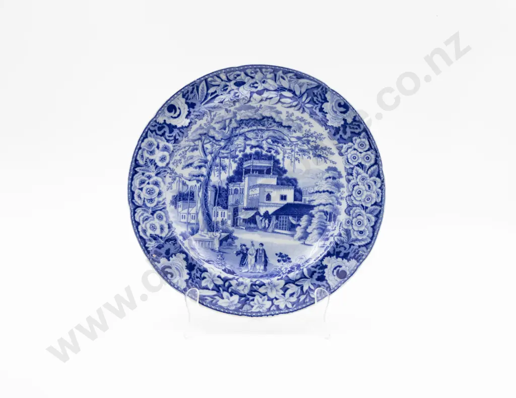 Early C19th Spode Blue & White Plate Image 1++