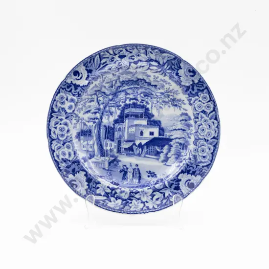 Early C19th Spode Blue & White Plate