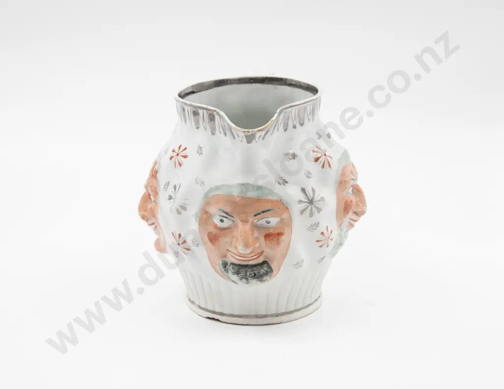 Early C19th English Moulded Pottery Jug Image 1++