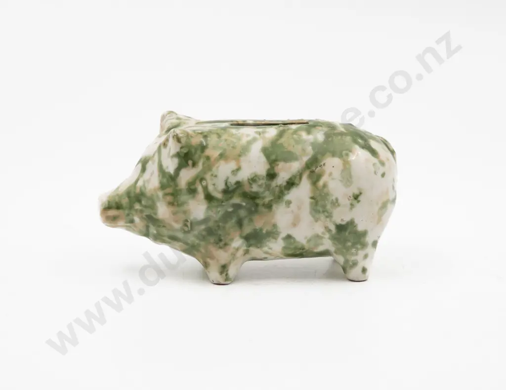Victorian Staffordshire Childs Pig Money Box Image 1++