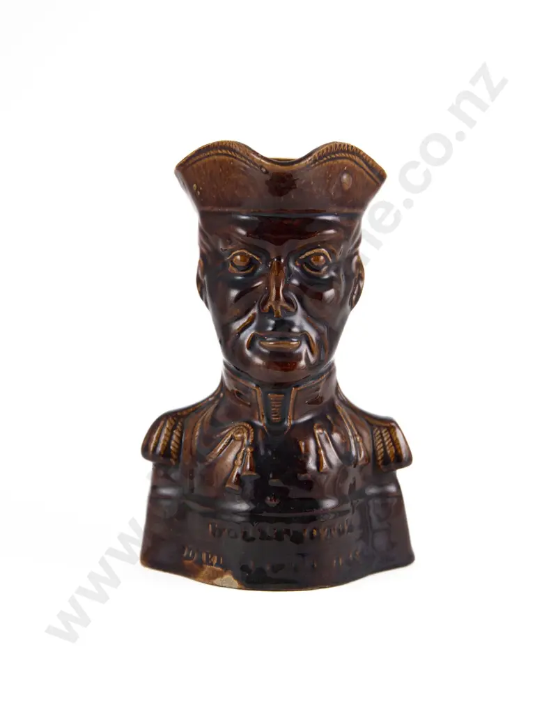 Mid C19th Staffordshire Treacle Glazed Duke Of Wellington Jug Image 1++