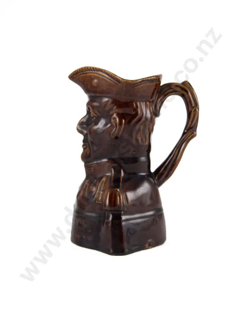 Mid C19th Staffordshire Treacle Glazed Duke Of Wellington Jug Image 1++