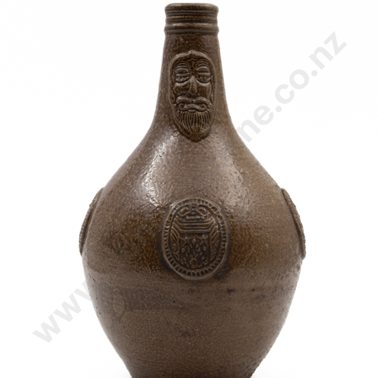 Late 17th Century German Salt Glazed Bellarmine