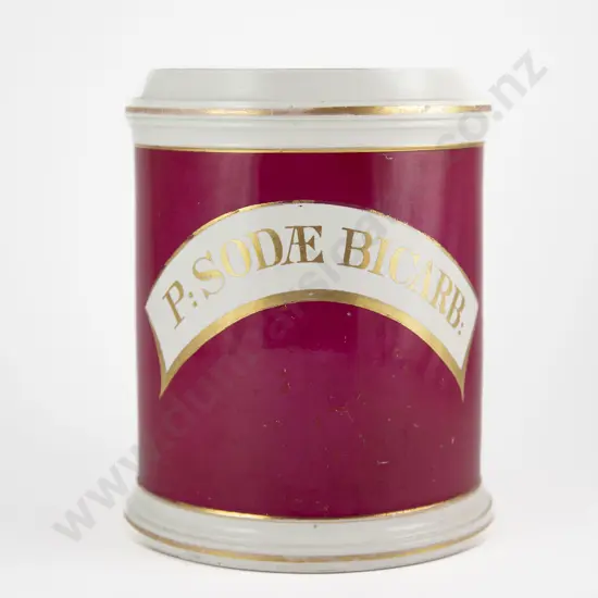 Victorian Chemist China Jar