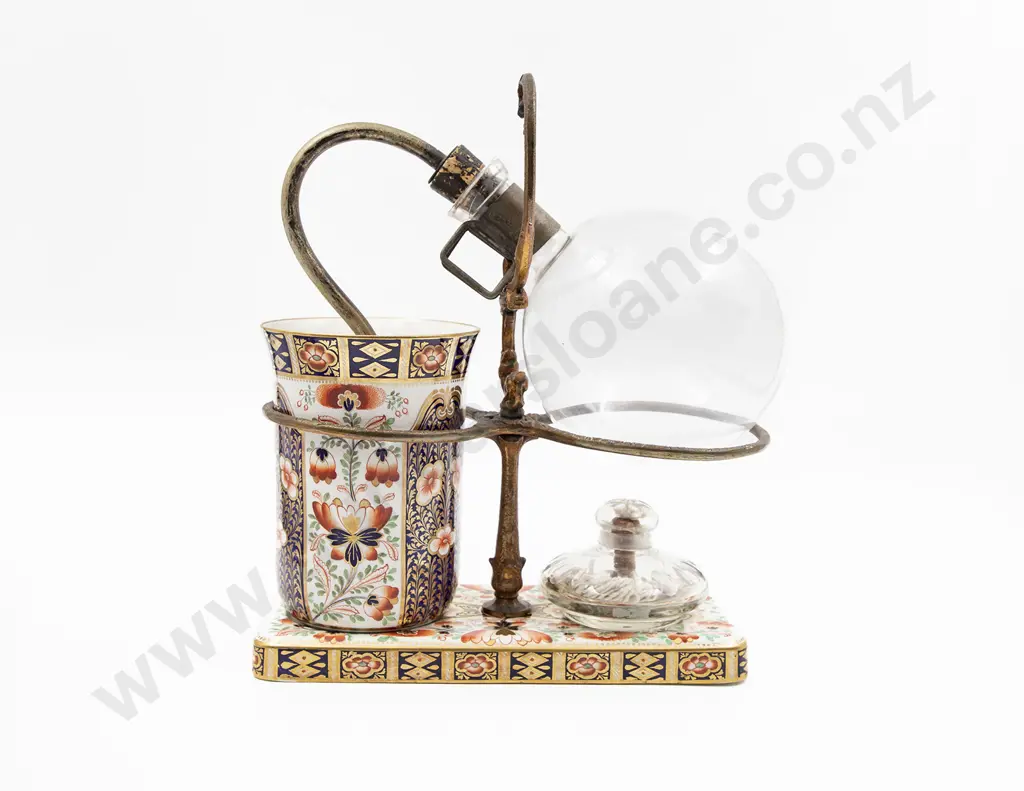 Early C19th Derby Table Top Siphon Coffee Maker Image 1++