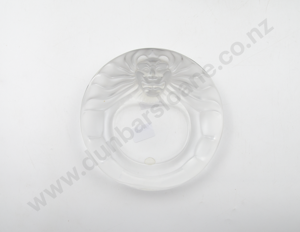 Lalique "Tete De Lion" Table Lighter & Matching Ashtray Image 1++