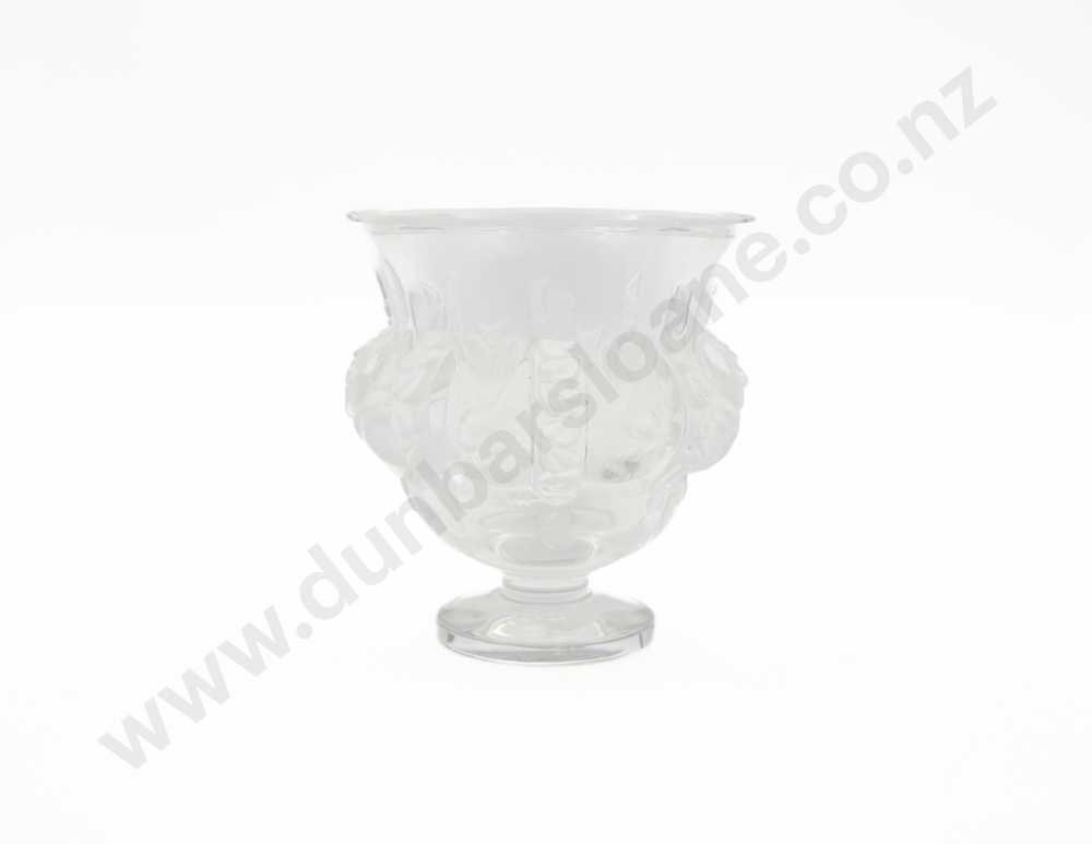 Small Lalique "Dampierre" Pattern Bird Vase Image 1++