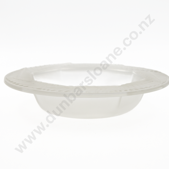 Lalique Fern Leaf Rimmed Frosted Glass Fruit Bowl