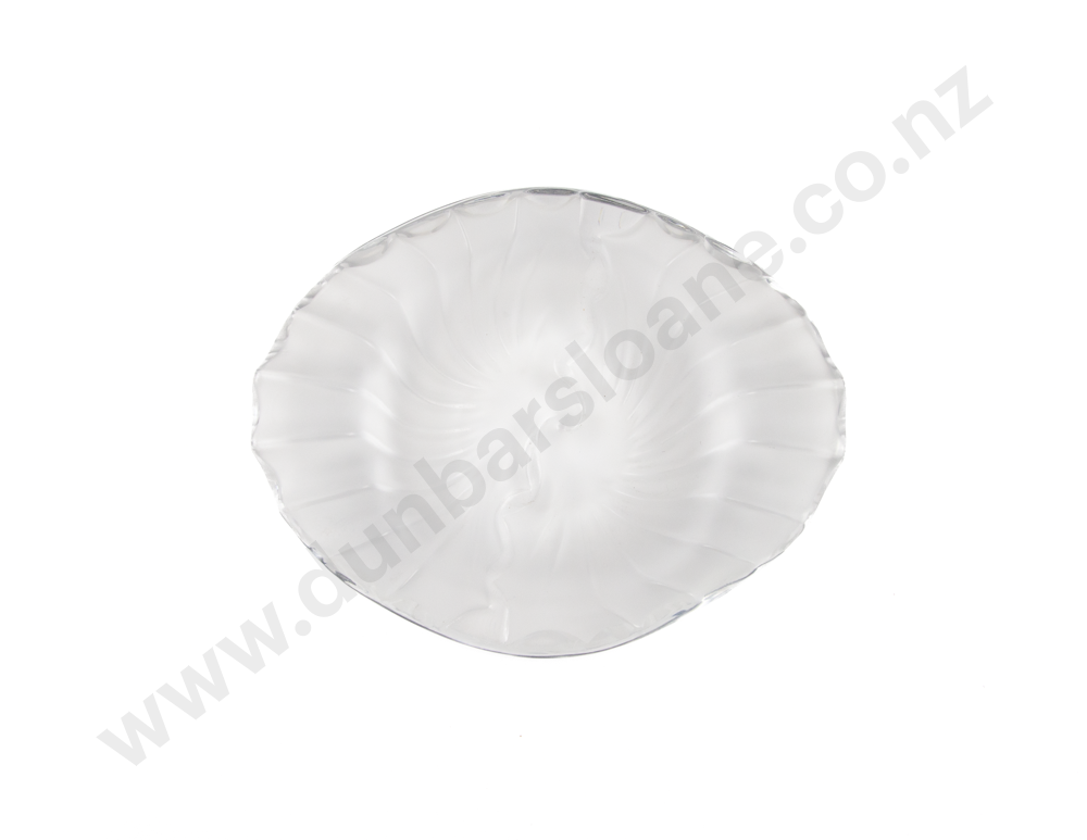 Lalique "Nancy Cendrier" Pattern Frosted Glass Bowl Image 1++