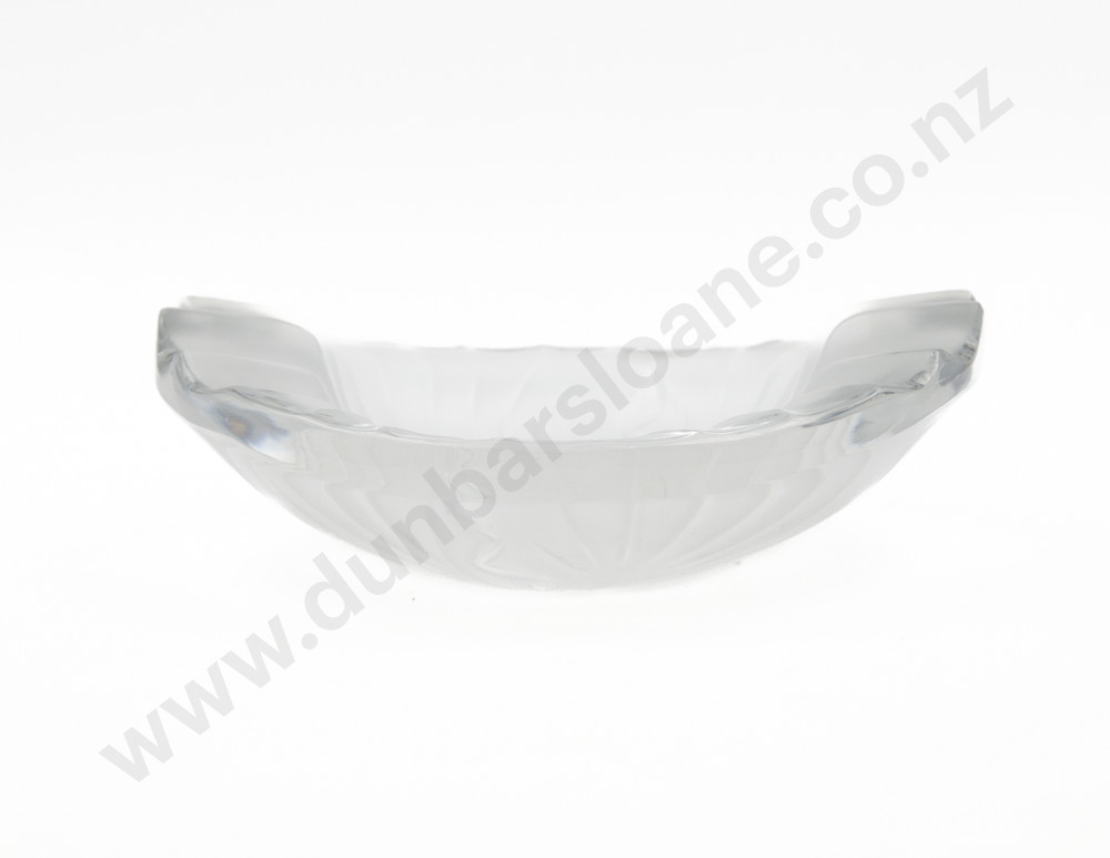 Lalique "Nancy Cendrier" Pattern Frosted Glass Bowl Image 1++