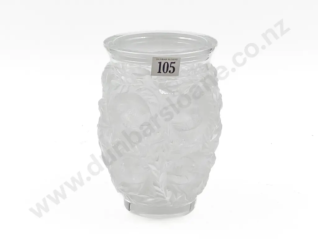 Lalique Glass "Bagatelle" Vase Image 1++