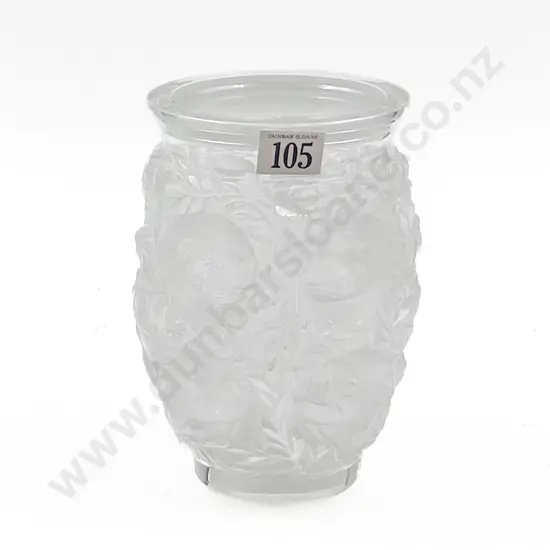 Lalique Glass "Bagatelle" Vase