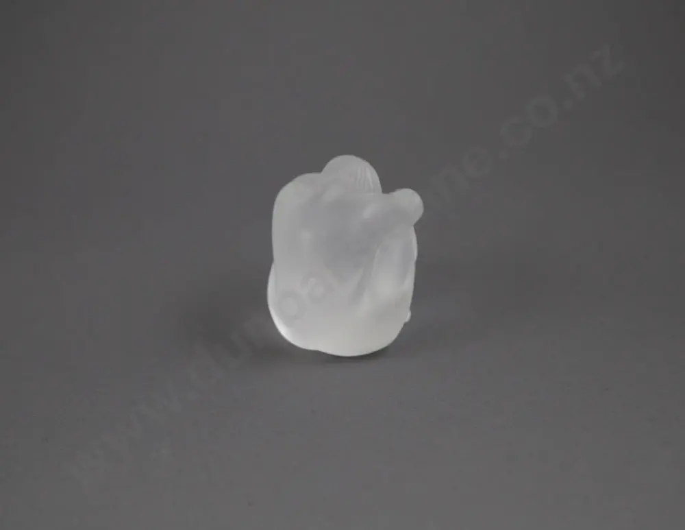 Small Lalique Frosted Glass "Nu Nahbi" Nude Figure Image 1++