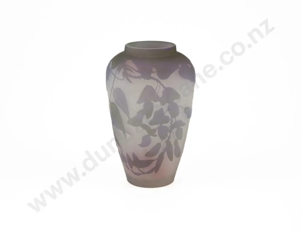 Small Galle Acid Etched Vase Image 1++