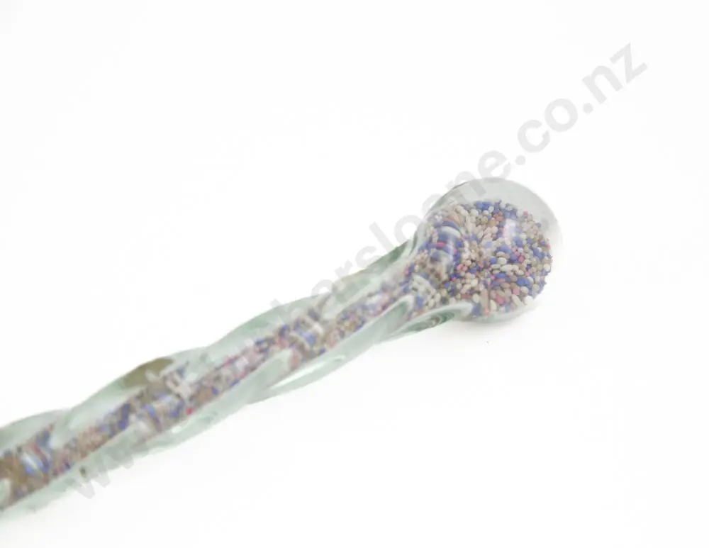 Victorian Hand Blown Glass Walking Cane Image 1++