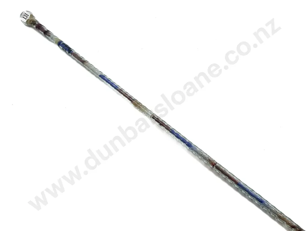 Victorian Hand Blown Glass Walking Cane Image 1++
