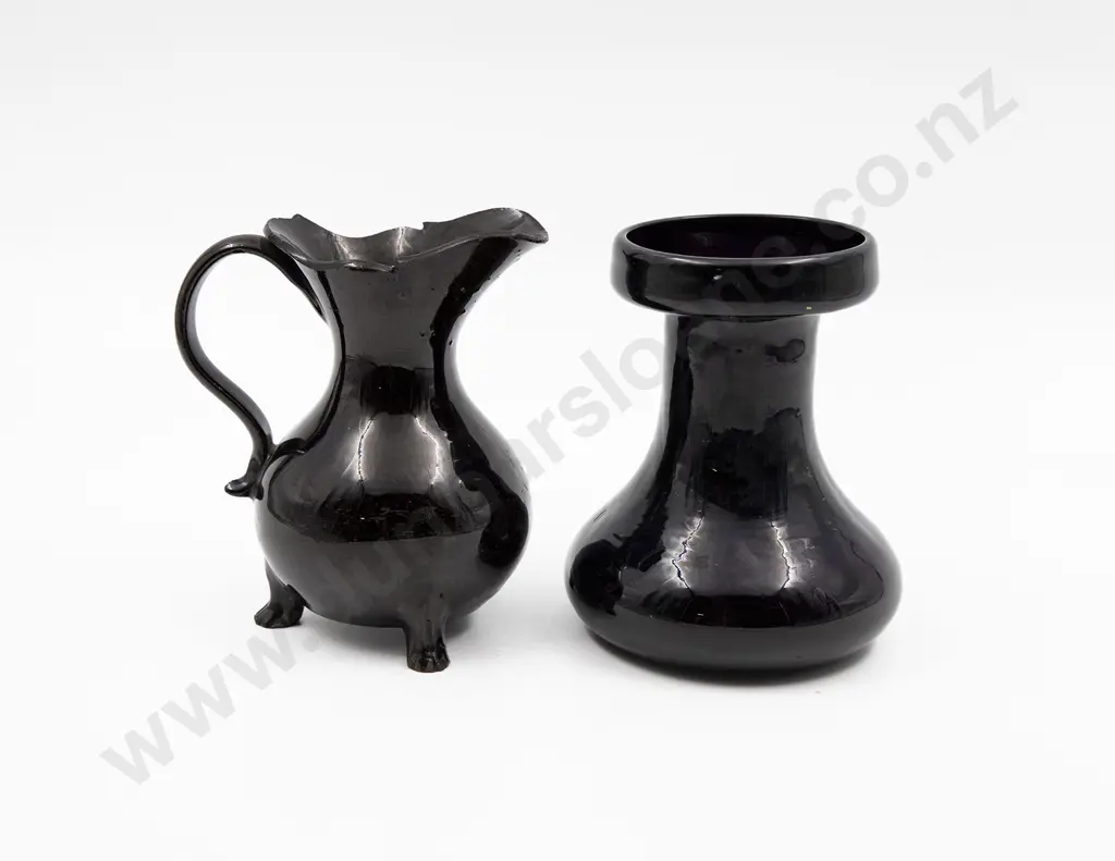 Victorian Amethyst Glass Hyacinth Bulb Vase Image 1++