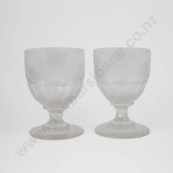 An Elegant Pair Of C19th Century Rummers