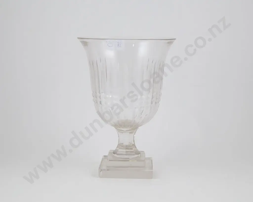 Edw Cut Glass Celery Vase Image 1++