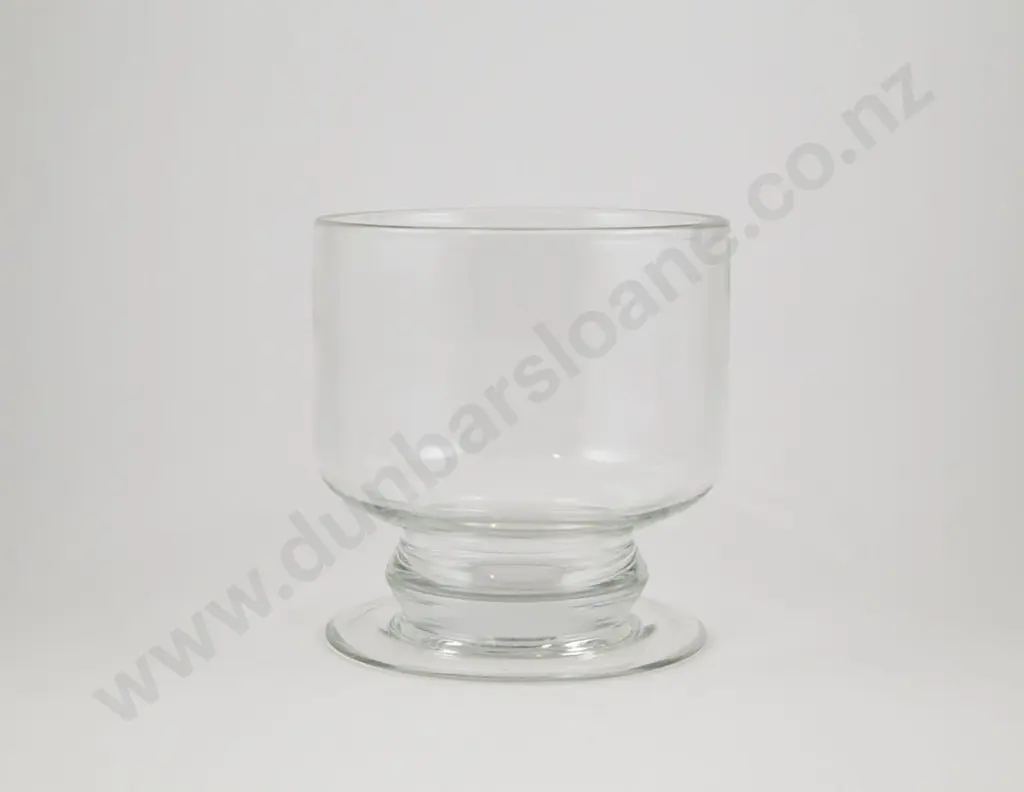 Heavy Glass Footed Fruit Bowl Image 1++