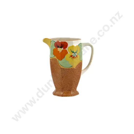 Clarice Cliff Bizarre "Nasturtium" Athens Shape Jug