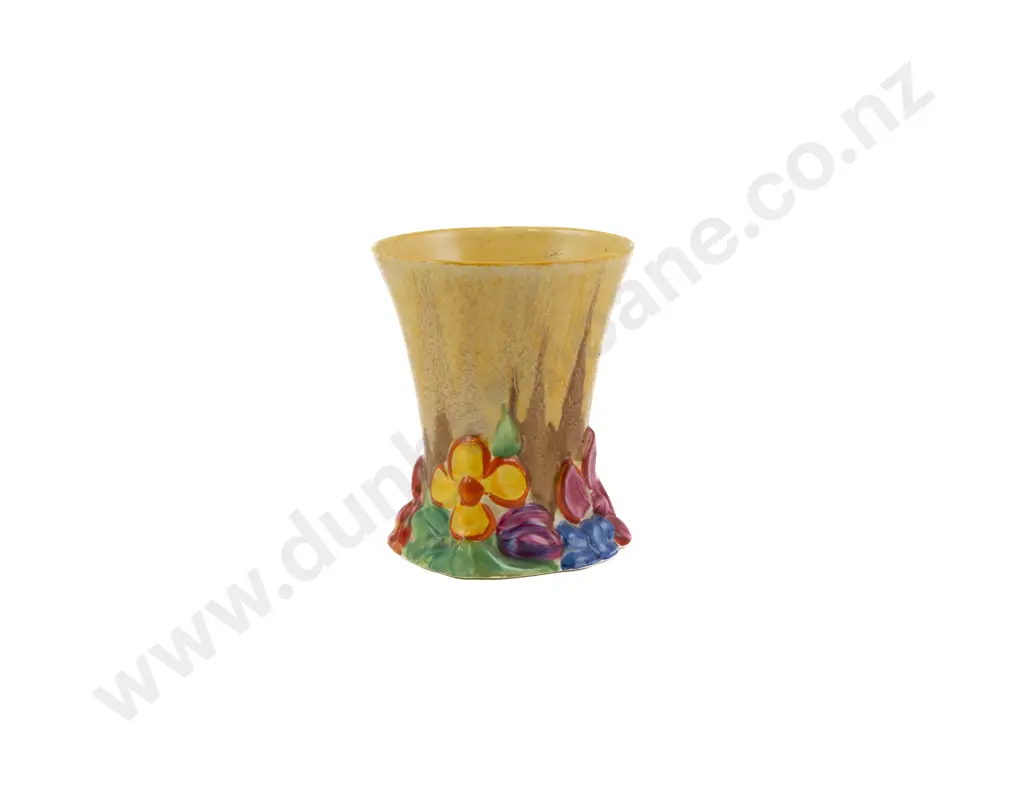 Small Clarice Cliff "My Garden" Pattern Vase Image 1++