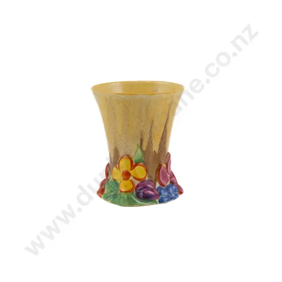 Small Clarice Cliff "My Garden" Pattern Vase