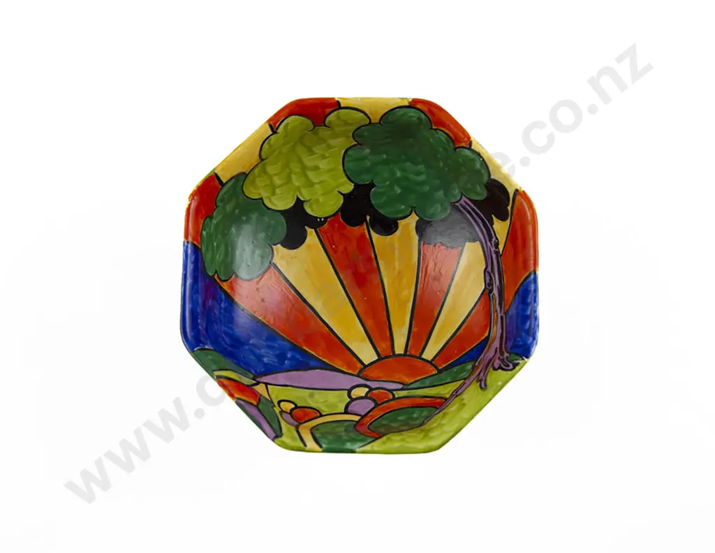 Grimwades "Delhi" Hand Painted Art Deco Bon Bon Dish Image 1++