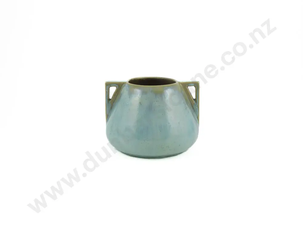 Vintage Fulper American Art Pottery Green Flambe Vase Image 1++