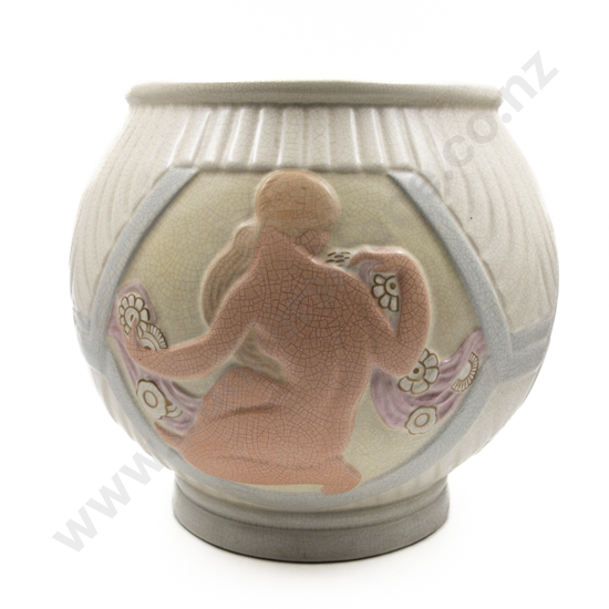 Large & Impressive French Orchies Art Nouveau Jardiniere
