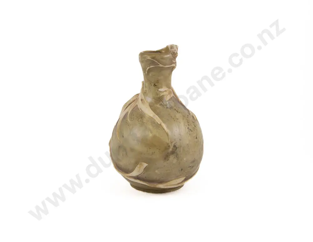 Rare Circa 1901 Amphora Dragon Vase By Eduard Stellmacher Image 1++