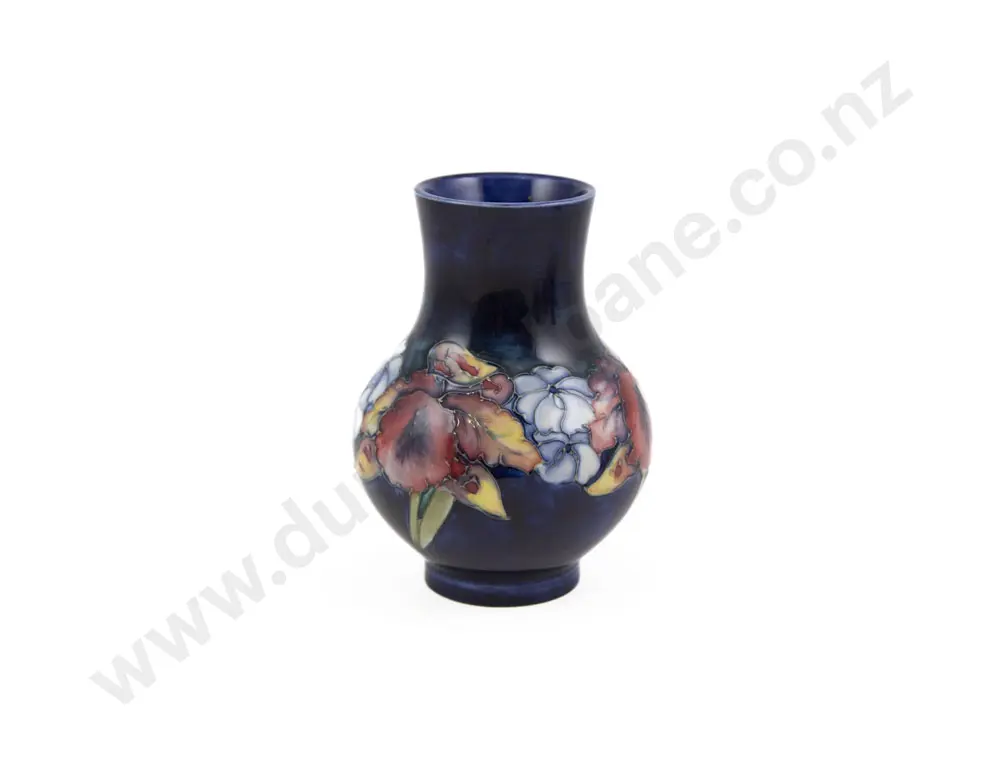 Small Moorcroft Slipper Orchid Vase Image 1++