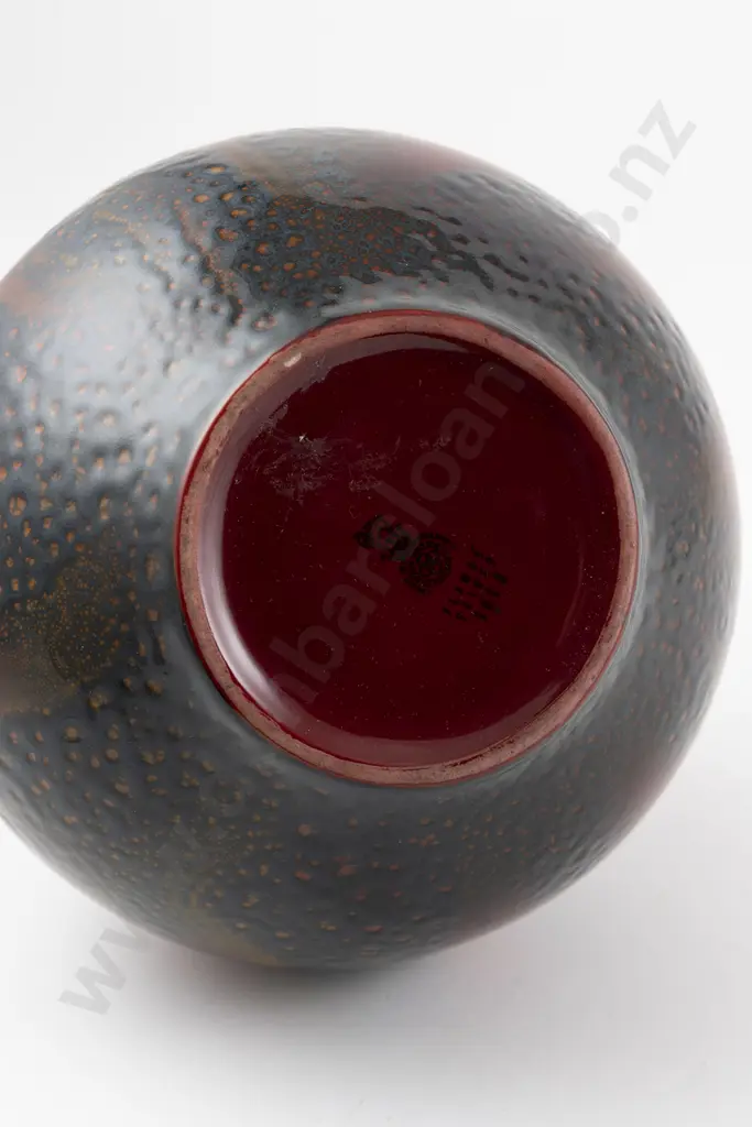 Royal Doulton Flambe Veined Bottle Vase Image 1++