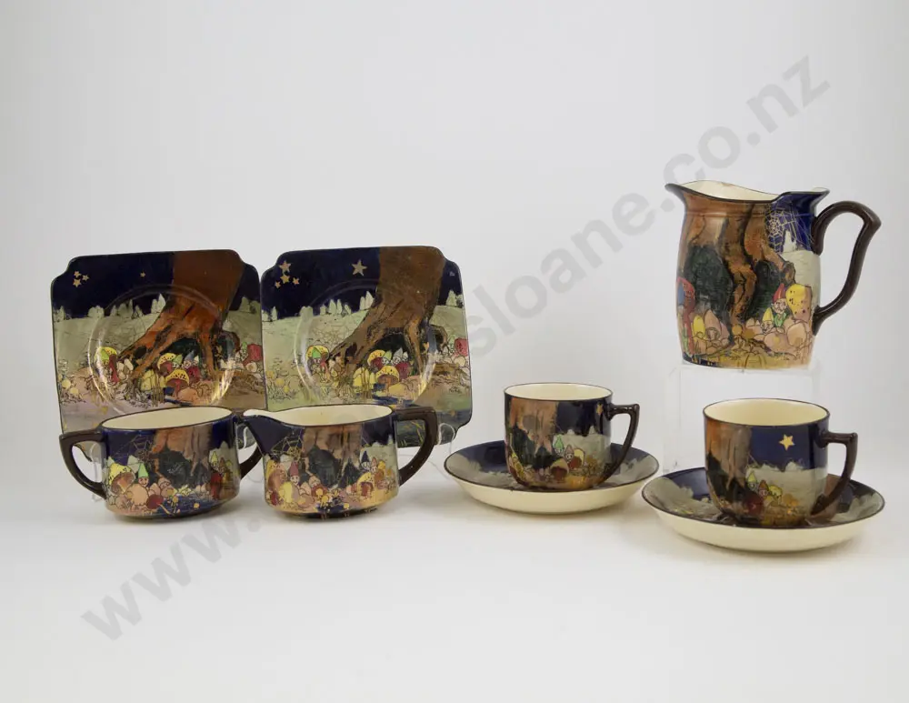 Royal Doulton Gnomes Series 9 Piece Teaset Image 1++