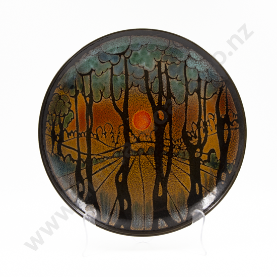 Poole Pottery "Aegean" Circular Wall Plate By C. H. Williams