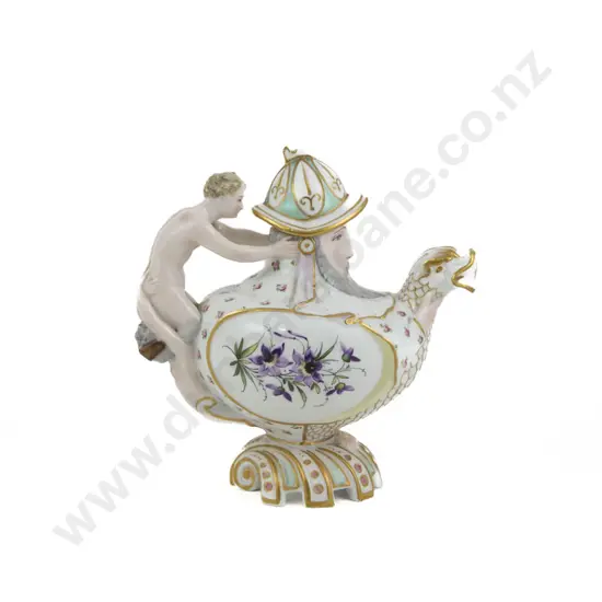 Meissen Marcolini Grotesque Teapot, Circa 1800
