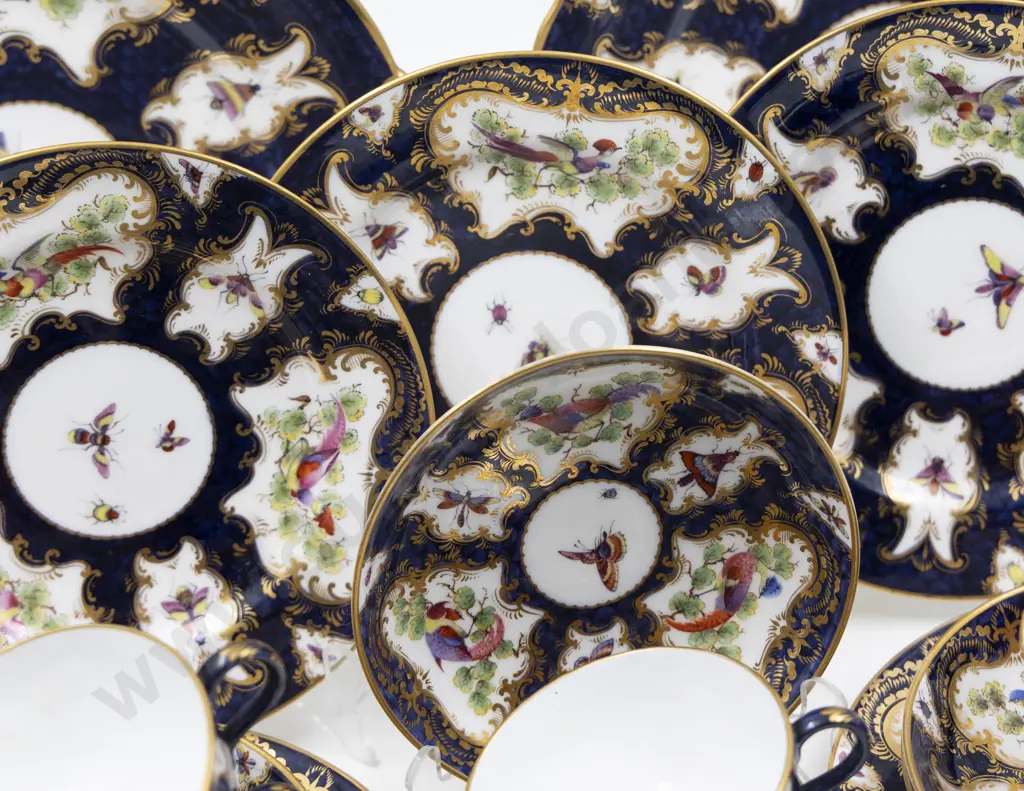 Royal Worcester Hand Painted 20pce Teaset Image 1++
