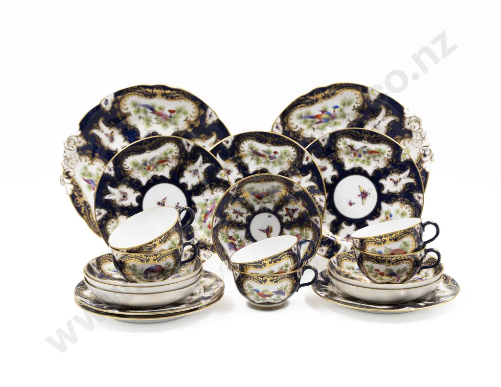 Royal Worcester Hand Painted 20pce Teaset Image 1++