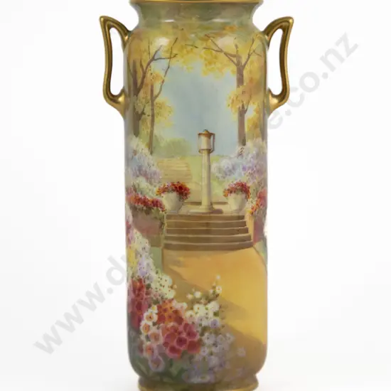 Royal Doulton Hand Painted "Woodside Chenies" Vase By J Price