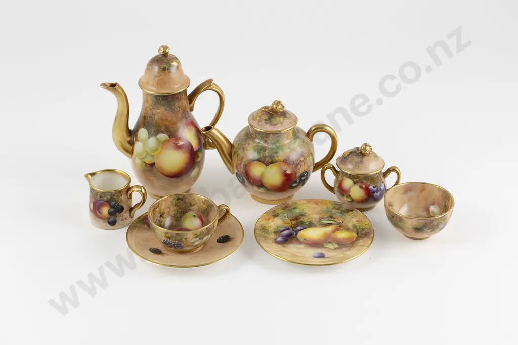 Royal Worcester Miniature Tea & Coffee Service Image 1++