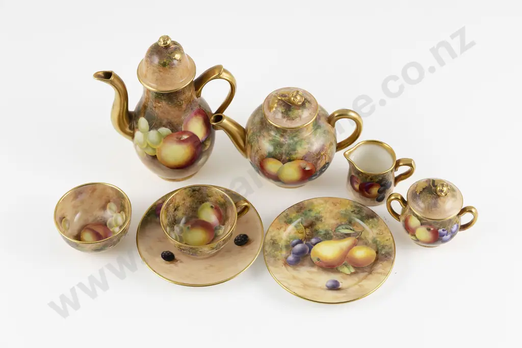 Royal Worcester Miniature Tea & Coffee Service Image 1++