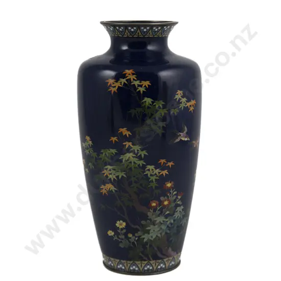Japanese Meiji Period Cloisonne Vase