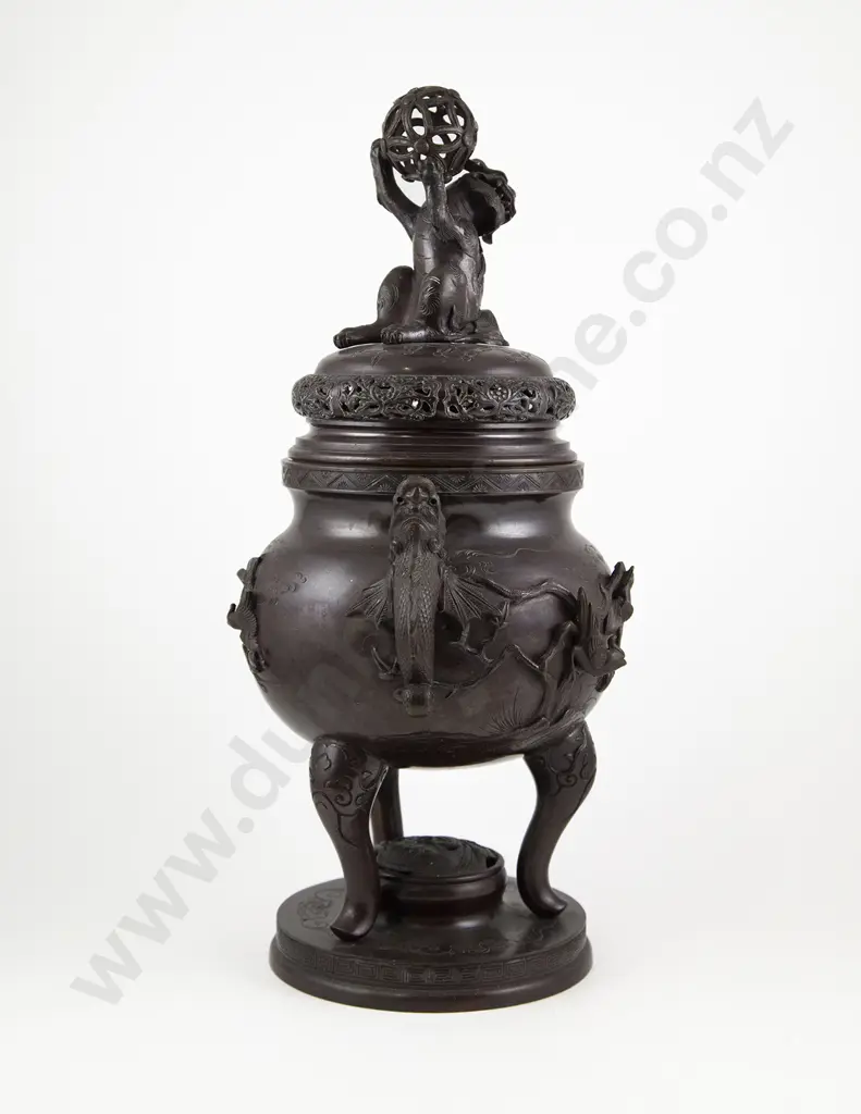 Late C19th Chinese Bronze Censer Image 1++