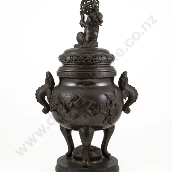 Late C19th Chinese Bronze Censer
