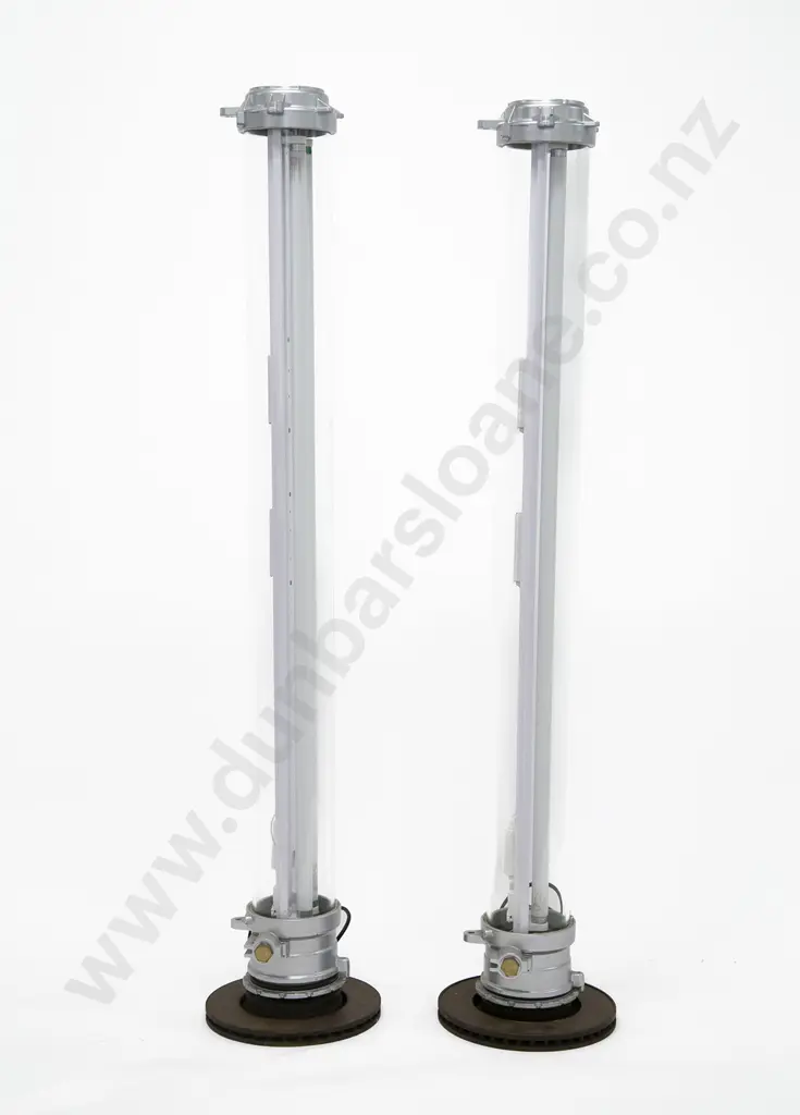 Pair Mid Century Industrial Floor Lamps Image 1++