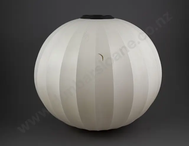 Two Large Vintage George Nelson Bubble Lamp Shades by Herman Miller Image 1++