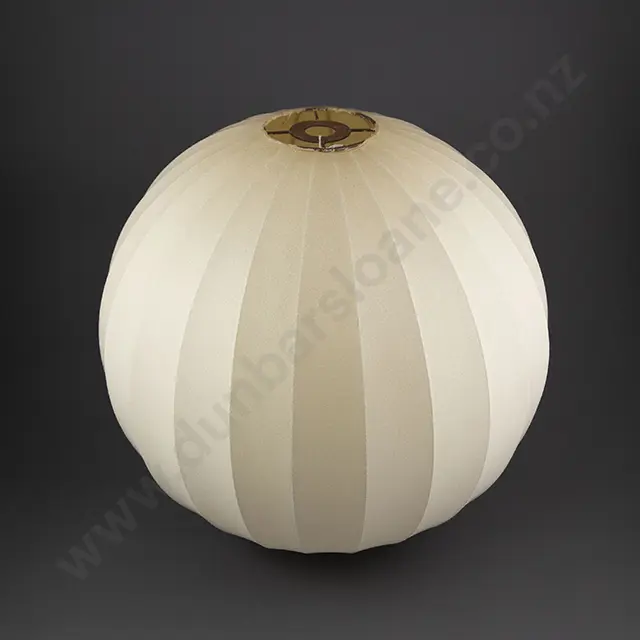 Two Large Vintage George Nelson Bubble Lamp Shades by Herman Miller Image 1++