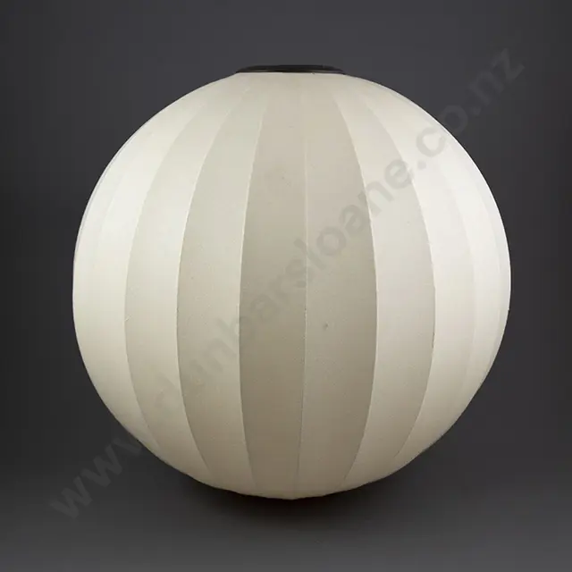 Two Large Vintage George Nelson Bubble Lamp Shades by Herman Miller Image 1++