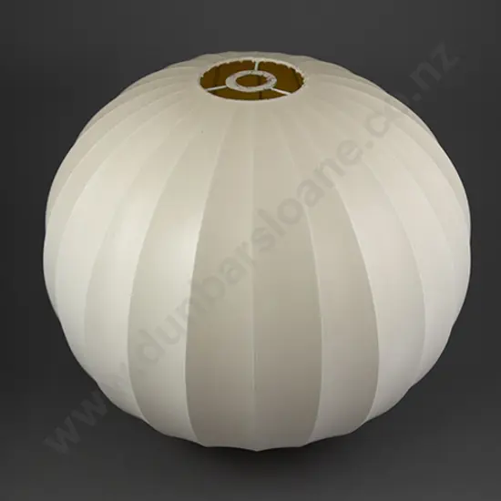 Two Large Vintage George Nelson Bubble Lamp Shades by Herman Miller